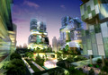 3D rendering of the completed eco-city IV