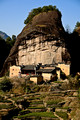 Perched under a high and sheer cliff, the Taoist abode Leishi daoguan II