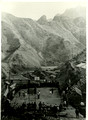 Basketball court, constructed by the Peoples Liberation Army in the mountains
