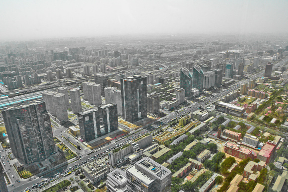 View towards the southwest, across Chang'an Avenue