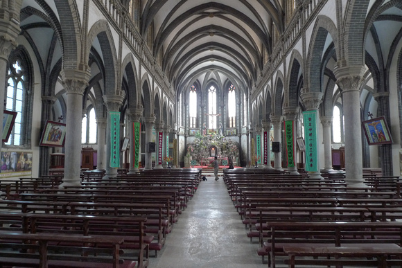 Daming Catholic church, interior view II