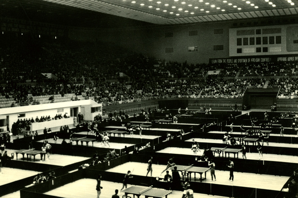 Inside Beiing's municipal sports arena - 1971年首都体育馆内景