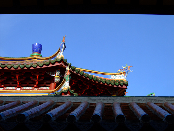 Roof detail (the architecture is very intricate, using a great variety of materials)