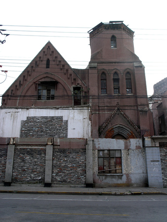 Shanghai Union Church before the fire of 2007, on the south side of the Suzhou Creek I (2006)