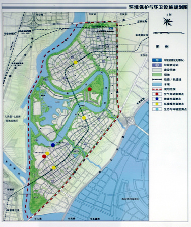 Area plan of the eco-city's ecological infrastructure