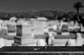 Jewish cemetery - Spent shell case on Wyatt Earp's headstone