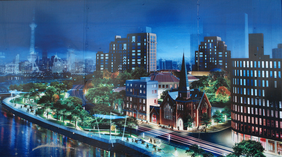 Panoramic view of the new Union Church Shanghai (projected for the Expo 2010)