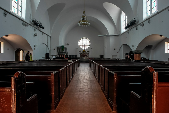German protestant church in Qingdao (Tsingtau) - interior I