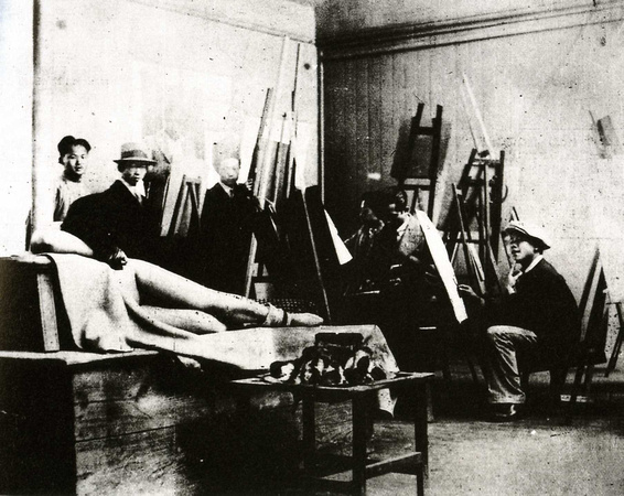 Students at the Shanghai Fine Arts College, 1917 III