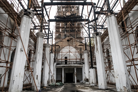 Ningbo Catholic Church after the fire of July 28, 2014  - IV