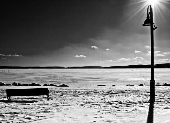 Canandaigua Lake, frozen solid