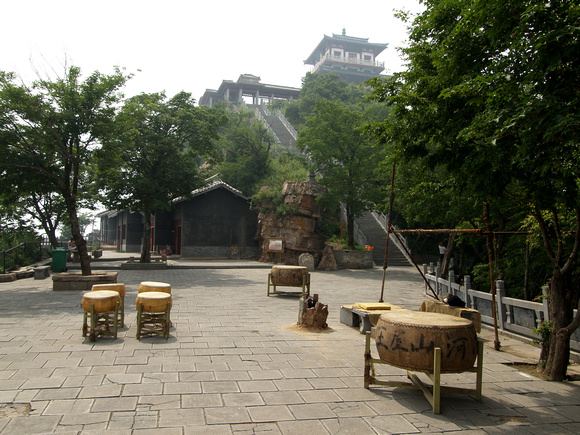 View of the terrace just below the Tiantan Peak I