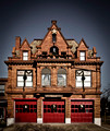 Old firehouse, preserved and converted to the Elmira Heights Historical Society building